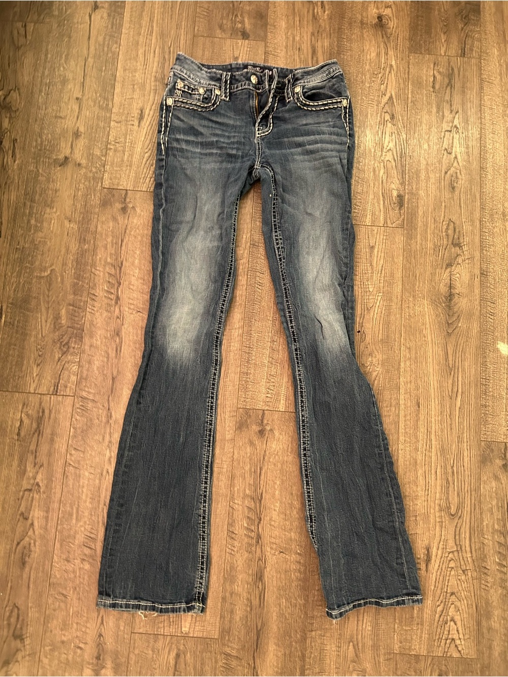 Miss Me Faded Blue Flare Jeans